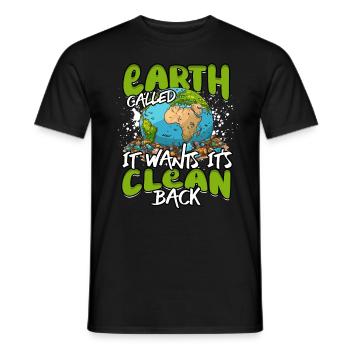Environmental Protection Environmentalists - Men's T-Shirt - black - Front - AI Model Male 178 light (178cm)
