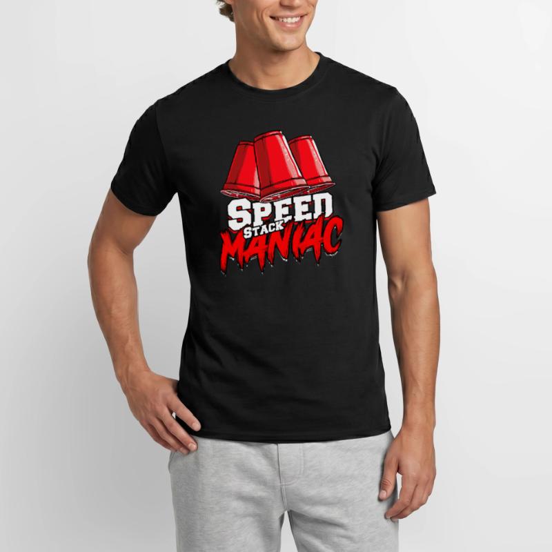 Cup Stacking Speed Stack Maniac Men's T-Shirt