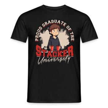Cup Stacking Sport Stacking Speed Stacker - Männer T-Shirt - Schwarz - Vorne - AI Model Male 178 light (178cm)
