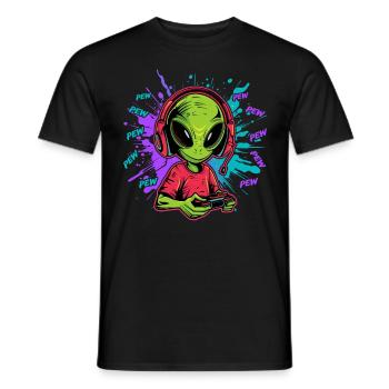 Jeux vidéo | Joueur | Console et jeux - T-shirt homme - noir - Devant - AI Model Male 178 light (178cm)