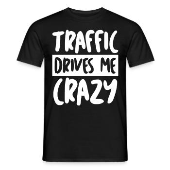 Cars Traffic Rush Hour Commuting Driver - Männer T-Shirt - Schwarz - Vorne - AI Model Male 178 light (178cm)