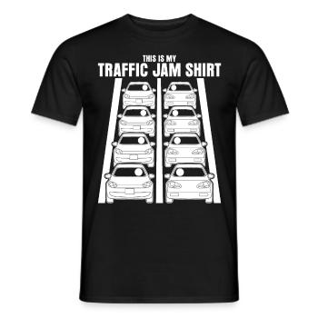 Rush Hour Traffic Cars Driver Commuting - Männer T-Shirt - Schwarz - Vorne - AI Model Male 178 light (178cm)