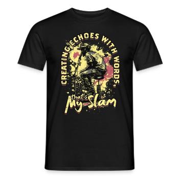 Poetry Slam Dichter Poetryslam - T-shirt homme - noir - Devant - AI Model Male 178 light (178cm)