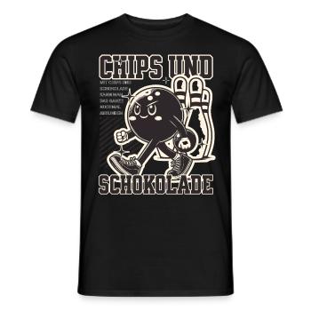Vous pouvez compléter le tout avec des pépites et du chocolat - T-shirt homme - noir - Devant - AI Model Male 178 light (178cm)