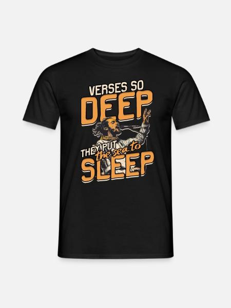 Poetry Slam - Männer T-Shirt - Schwarz