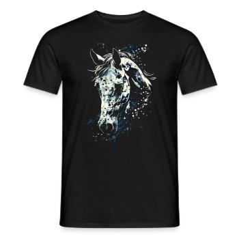 Cavalier Horse Girl - Cavalier de dressage western - T-shirt homme - noir - Devant - AI Model Male 178 light (178cm)
