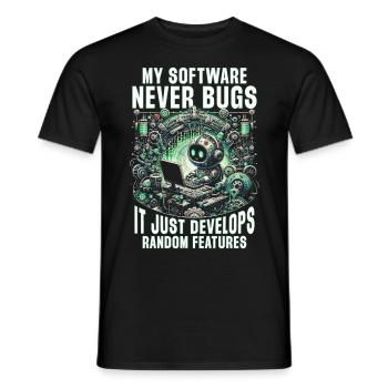 Robotik Ingenieur - Männer T-Shirt - Schwarz - Vorne - AI Model Male 178 light (178cm)