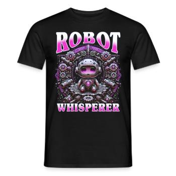 Robotik Ingenieur Robot Whisperer - Männer T-Shirt - Schwarz - Vorne - AI Model Male 178 light (178cm)