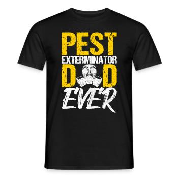 Pest Control Exterminator - Men's T-Shirt - black - Front - AI Model Male 178 light (178cm)