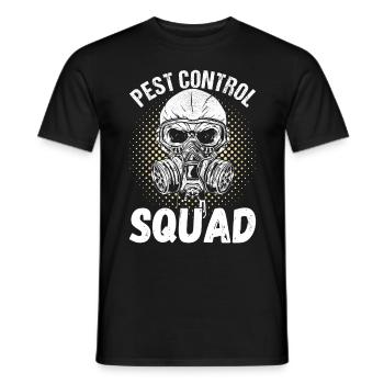Exterminateur de lutte antiparasitaire - T-shirt homme - noir - Devant - AI Model Male 178 light (178cm)