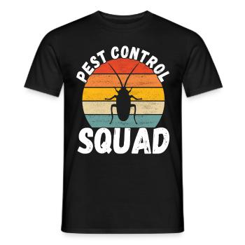 Pest Control Exterminator - Men's T-Shirt - black - Front - AI Model Male 178 light (178cm)
