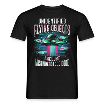Robotics Engineer Misunderstood Code - Men's T-Shirt - black - Front - AI Model Male 178 light (178cm)