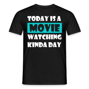 Soirée cinéma - T-shirt homme - noir - Devant - AI Model Male 178 light (178cm)