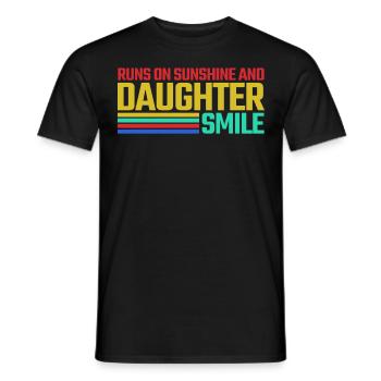 Papa Fille Filles Père Famille - T-shirt homme - noir - Devant - AI Model Male 178 light (178cm)