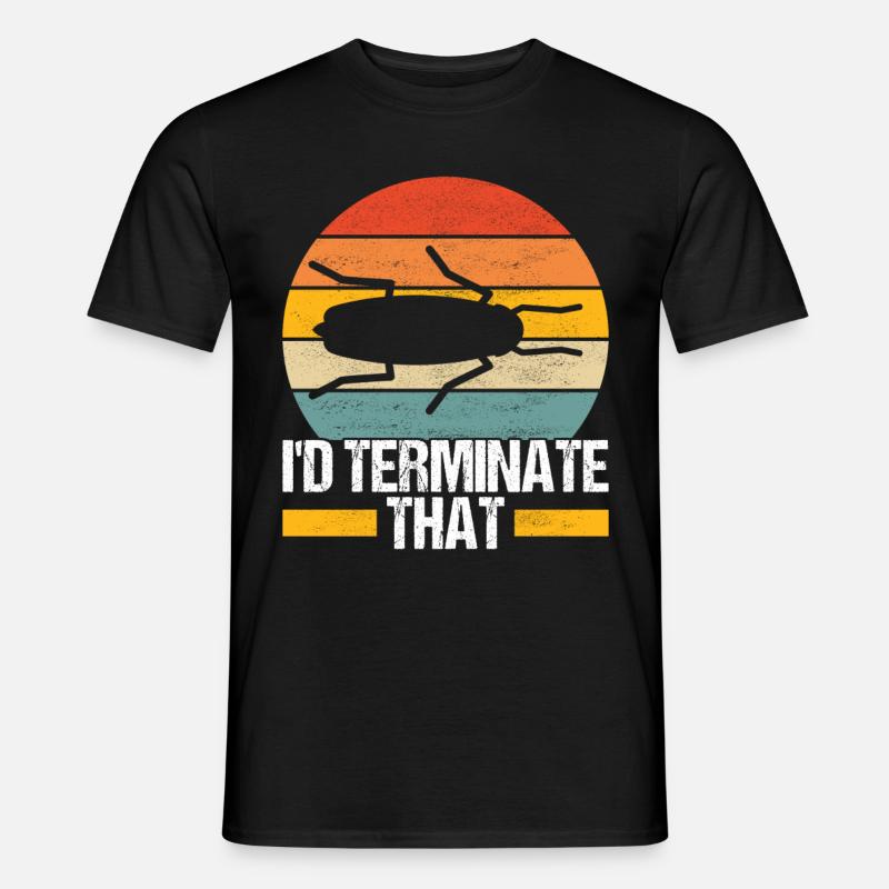 Pest Control Exterminator - Men’s T-shirt - black