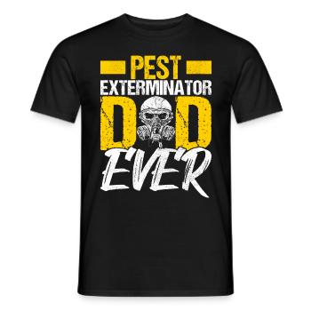 Pest Control Exterminator - Men's T-Shirt - black - Front - AI Model Male 178 light (178cm)