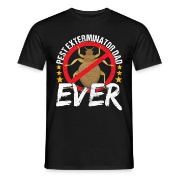 Pest Control Exterminator - Men's T-Shirt - black - Front - AI Model Male 178 light (178cm)