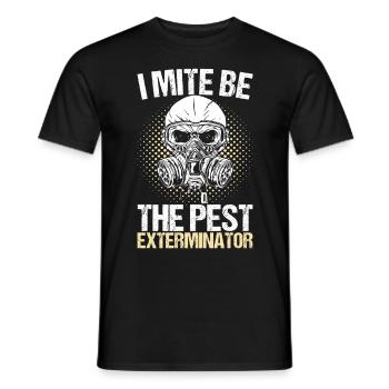 Pest Control Exterminator - Men's T-Shirt - black - Front - AI Model Male 178 light (178cm)