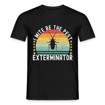 Pest Control Exterminator - Men's T-Shirt - black - Front - AI Model Male 178 light (178cm)