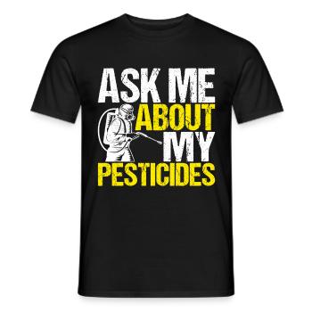 Pest Control Exterminators - Men's T-Shirt - black - Front - AI Model Male 178 light (178cm)