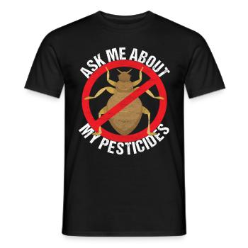 Pest Control Exterminator - Men's T-Shirt - black - Front - AI Model Male 178 light (178cm)