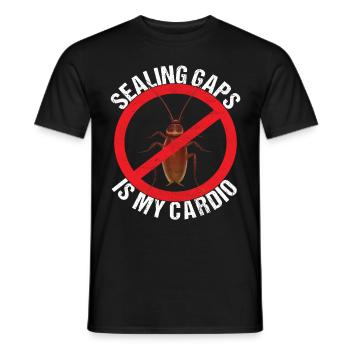 Pest Control Exterminator - Men's T-Shirt - black - Front - AI Model Male 178 light (178cm)
