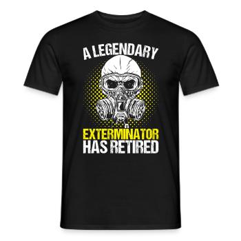 Pest Control Exterminator - Men's T-Shirt - black - Front - AI Model Male 178 light (178cm)