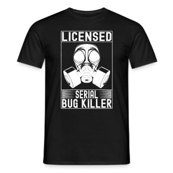 Pest Control Exterminators - Men's T-Shirt - black - Front - AI Model Male 178 light (178cm)