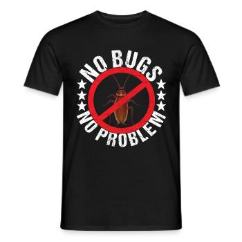 Exterminateurs de lutte antiparasitaire - T-shirt homme - noir - Devant - AI Model Male 178 light (178cm)