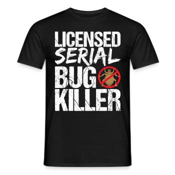 Exterminateurs de lutte antiparasitaire - T-shirt homme - noir - Devant - AI Model Male 178 light (178cm)