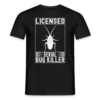 Pest Control Exterminators - Men's T-Shirt - black - Front - AI Model Male 178 light (178cm)