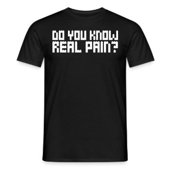 Real Pain Building Brick building block - Men's T-Shirt - black - Front - AI Model Male 178 light (178cm)