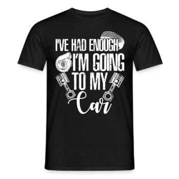 Mécanicien Moteur à combustion Mécanique Voiture - T-shirt homme - noir - Devant - AI Model Male 178 light (178cm)
