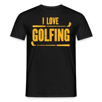 Golf - Golfclub Goldspieler Birdie Elite Luxus - Männer T-Shirt - Schwarz - Vorne - AI Model Male 178 light (178cm)