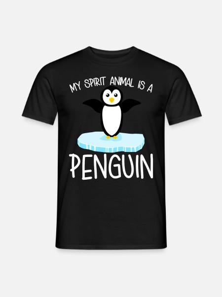 Penguin Cute Penguins - Männer T-Shirt - Schwarz