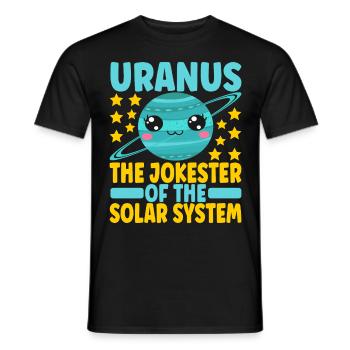 Astronomie Mignonne Planète Système Solaire Galaxie - T-shirt homme - noir - Devant - AI Model Male 178 light (178cm)