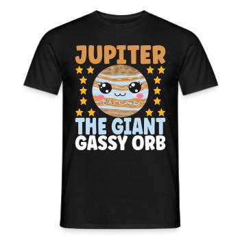 Astronomie Mignonne Planète Système Solaire Galaxie - T-shirt homme - noir - Devant - AI Model Male 178 light (178cm)