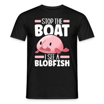 Süßer Blobfisch Hässlicher Fisch - Männer T-Shirt - Schwarz - Vorne - AI Model Male 178 light (178cm)
