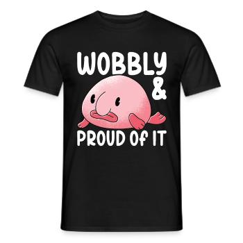 Süßer Blobfisch Hässlicher Fisch - Männer T-Shirt - Schwarz - Vorne - AI Model Male 178 light (178cm)
