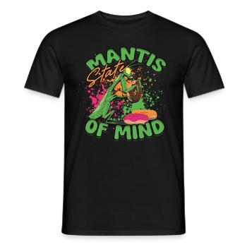 Gottesanbeterin Mantis État d’ - T-shirt homme - noir - Devant - AI Model Male 178 light (178cm)
