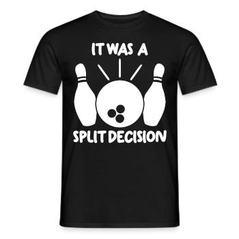Bowling Split Bowling Ball Bowler - Männer T-Shirt - Schwarz - Vorne - AI Model Male 178 light (178cm)