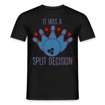 Bowling Ball Bowler Bowling Split - Männer T-Shirt - Schwarz - Vorne - AI Model Male 178 light (178cm)