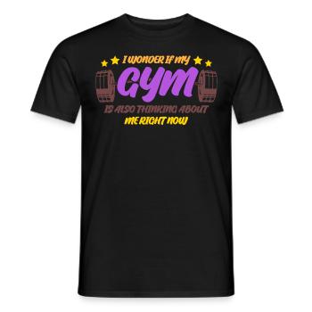 Bodybuilding Joke Bodybuilder Motivation - Men's T-Shirt - black - Front - AI Model Male 178 light (178cm)