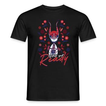 La mante religieuse est toujours prête - T-shirt homme - noir - Devant - AI Model Male 178 light (178cm)