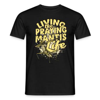 Gottesanbeterin Vivre la vie de la mante religieuse - T-shirt homme - noir - Devant - AI Model Male 178 light (178cm)