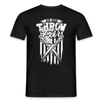 Lanceur de couteaux Lancer de couteaux Lancer de couteau - T-shirt homme - noir - Devant - AI Model Male 178 light (178cm)