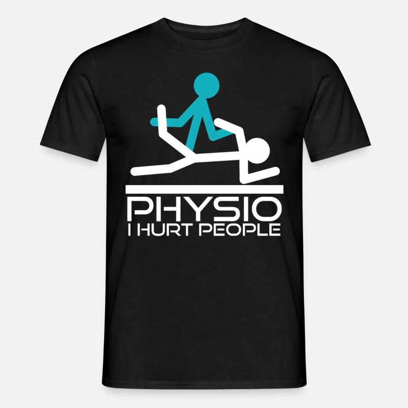 Physio Joke Physiotherapy Cracking - Men's T-shirt - black
