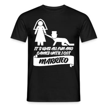 Wedding Bride Groom Best Man Groomsmen - Männer T-Shirt - Schwarz - Vorne - AI Model Male 178 light (178cm)