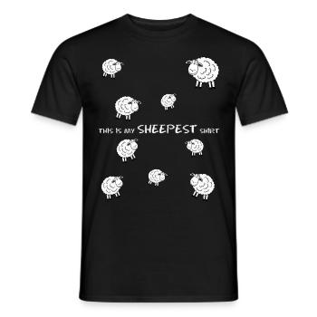 Sheep Joke - Men's T-Shirt - black - Front - AI Model Male 178 light (178cm)