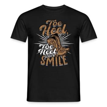 Line Dance Line Dancer Line Dancing - Men's T-Shirt - black - Front - AI Model Male 178 light (178cm)